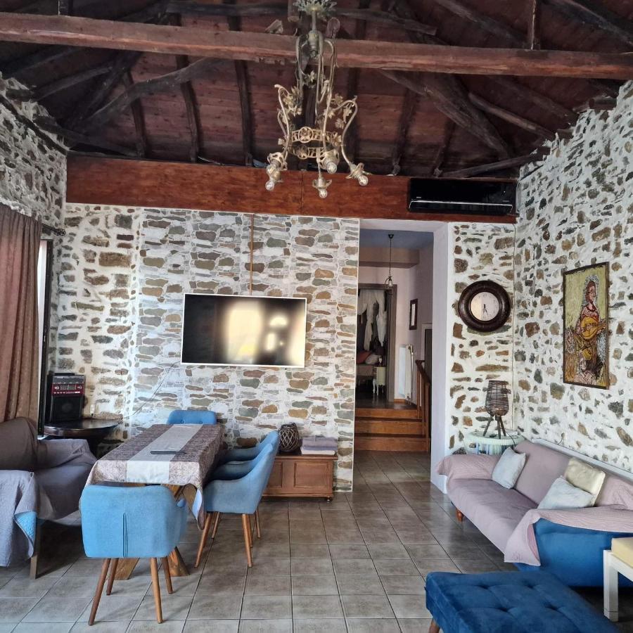 Stone Villa Inside Sea- Kids'Land Platanidia Exterior foto